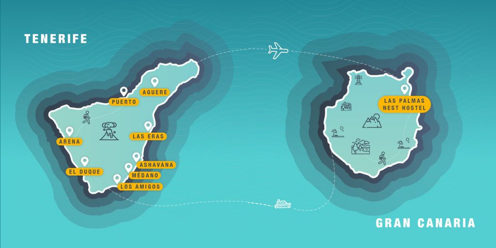 Nests Hostels : Votre Nest Pass est le ticket pour explorer les Îles Canaries