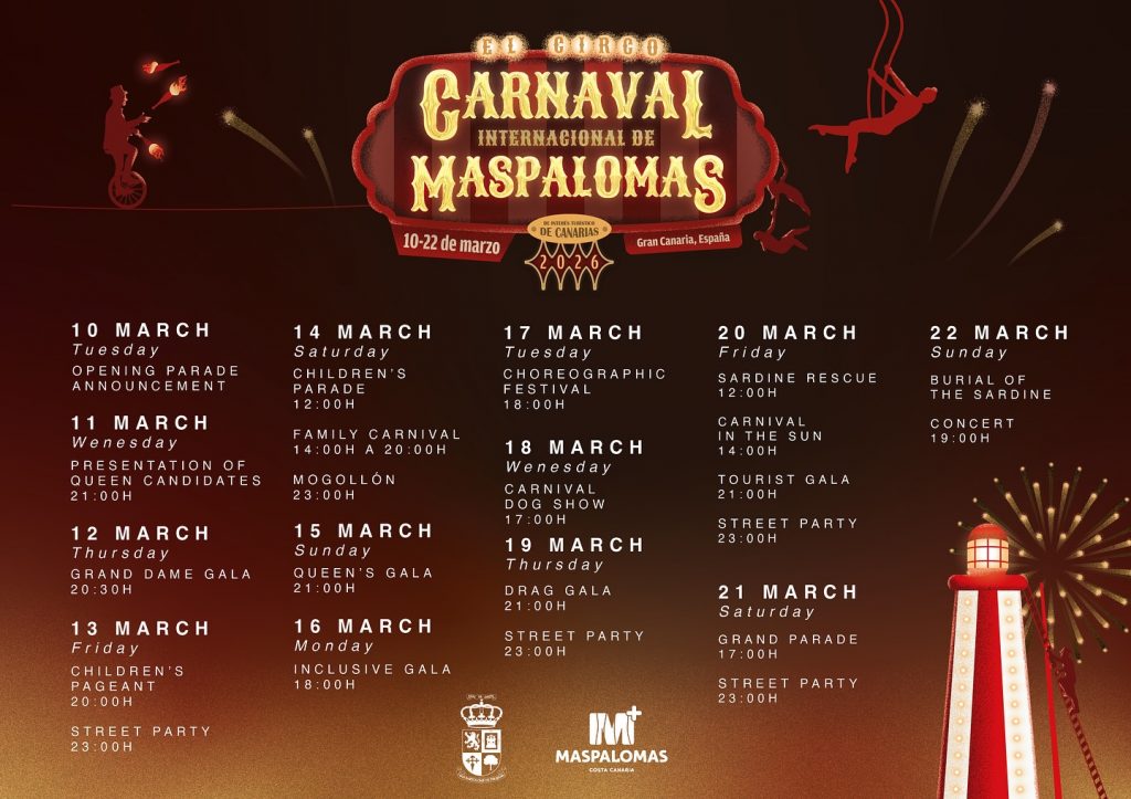 Fiesta de Mogollón en Yumbo Centrum durante el Carnaval de Maspalomas 2026, Playa del Inglés