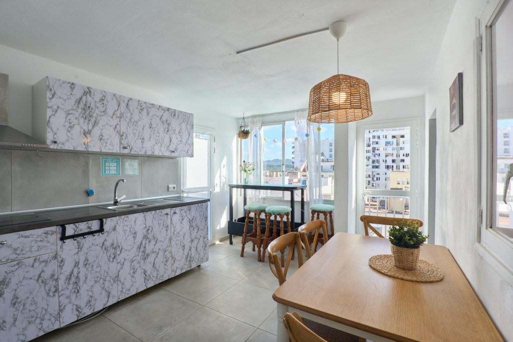 Hostel accomodation with kitchen Cisne in Sant Antoni Ibiza