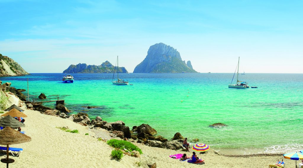 9. Cala d’Hort — sunset with a side of legend