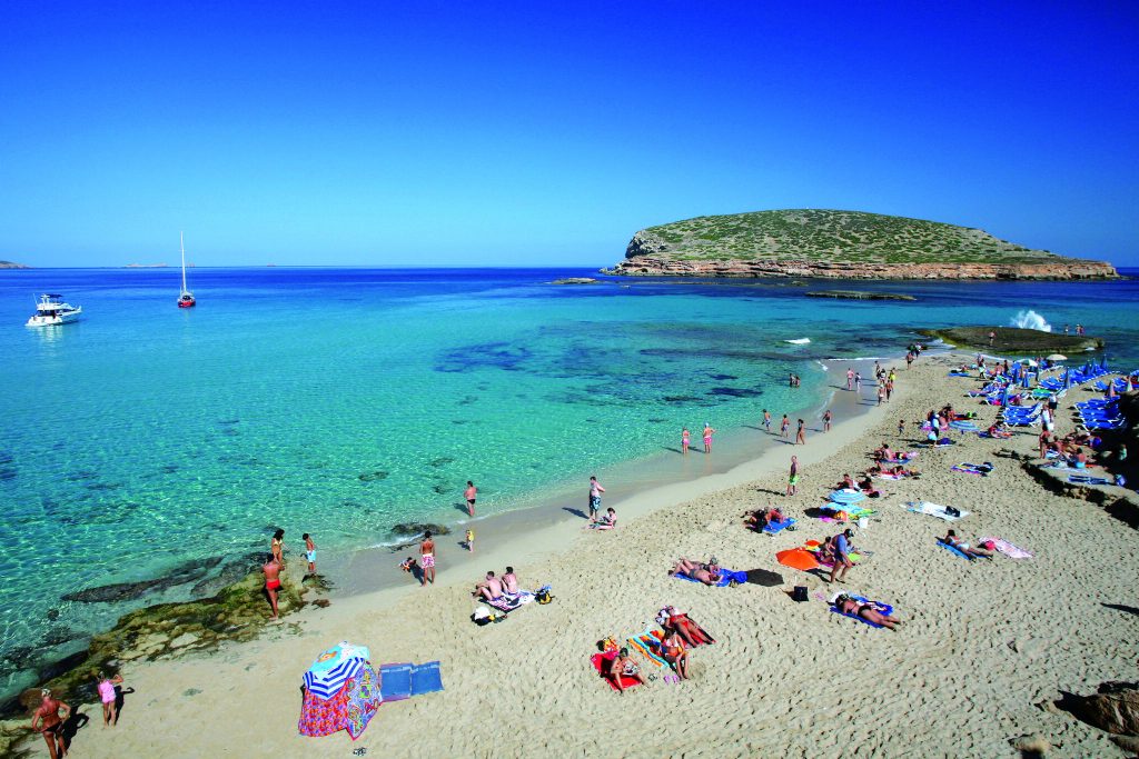 1. Cala Comte (Platges de Comte) — the sunset postcard