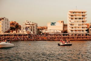 Cafe del Mar and Cafe MAMBO in Sant Antoni Ibiza near Cisne Hostel
