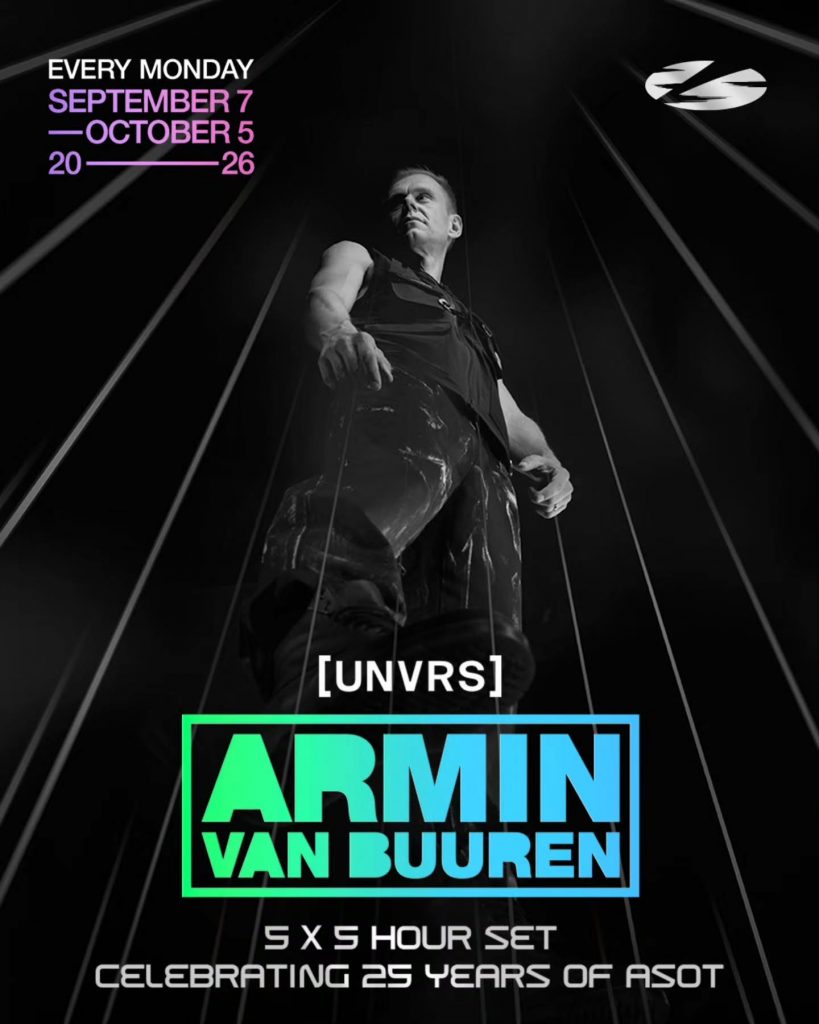 Armin van Buuren: A State of Trance — Mondays, September 7 to October 5
