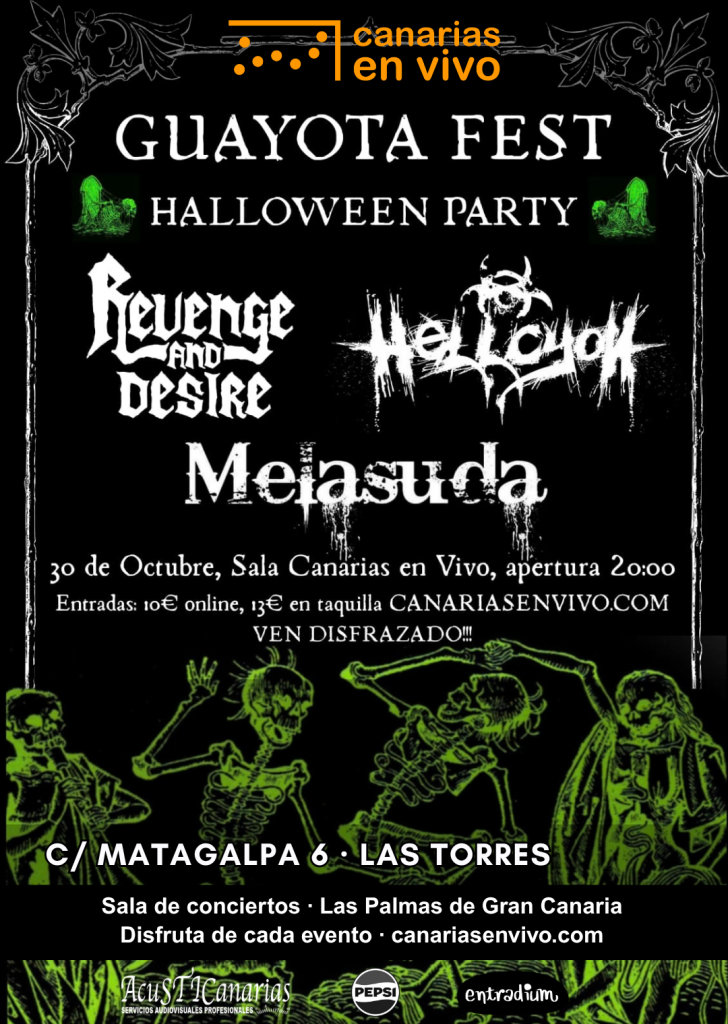 GUAYOTA FEST: Revenge and Desire, Hellcyon y Melasuda 