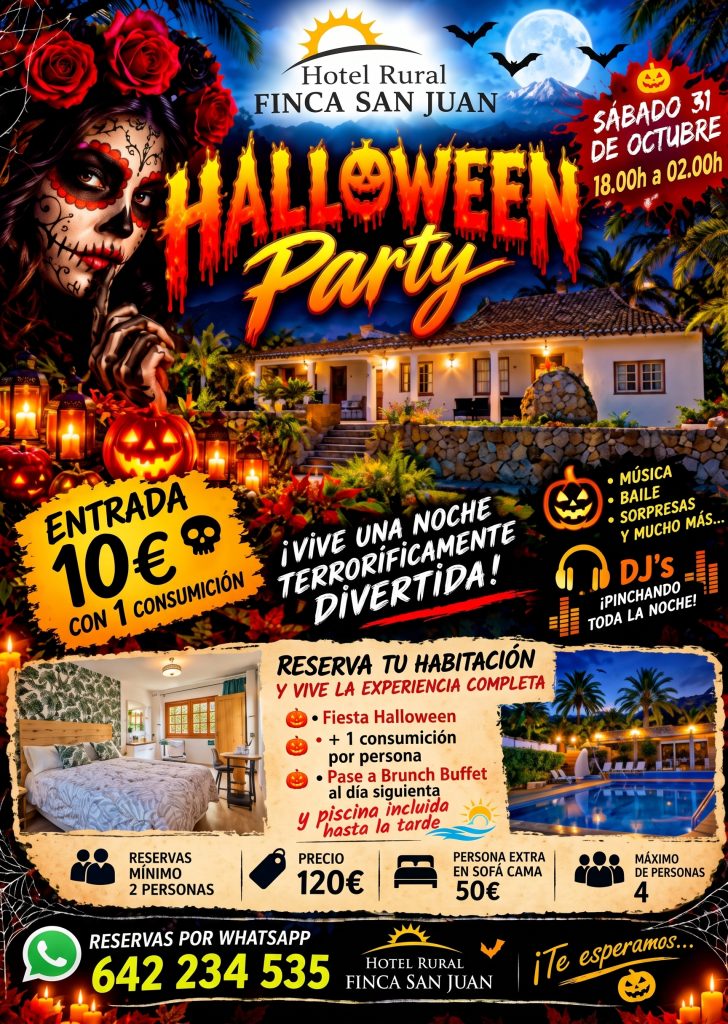 HALLOWEEN 2026 en Hotel Rural Finca San Juan