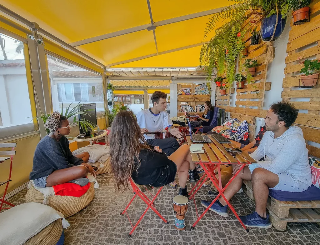 Coworking at a hostel in La Laguna San Cristóbal in Santa Cruz de Tenerife